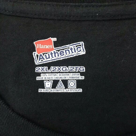 Men's 2XL Black T-Shirt Class of 55 Pawnee Oklahoma High School Bears 1955 Vtg - Picture 3 of 3